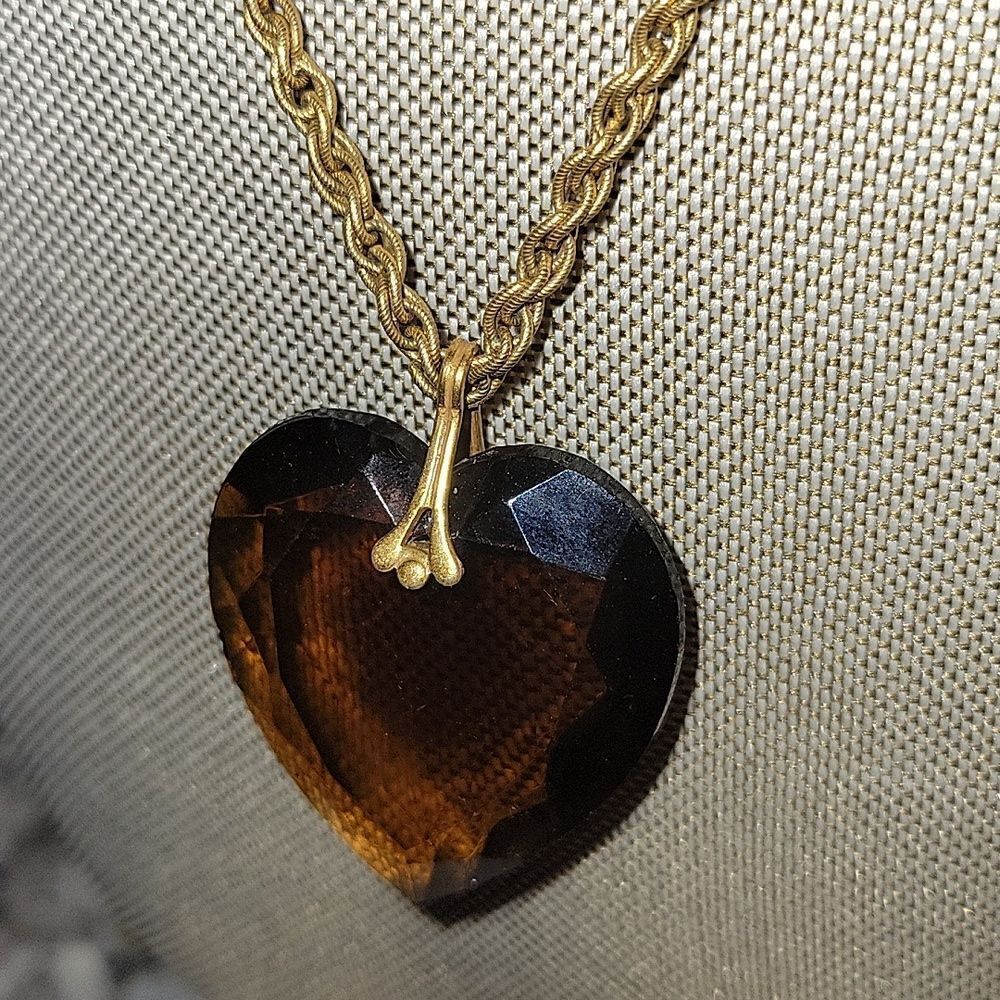 Miriam Haskell Signature Brown Heart Beaded Neckl… - image 7